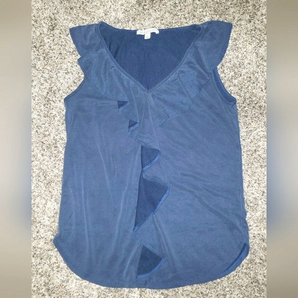 Green Envelope Tops - Green Envelope| Ruffle Tank Top